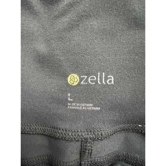 Zella Size Large Olive Green Ribbed Moto Leggings - Picture 5 of 6